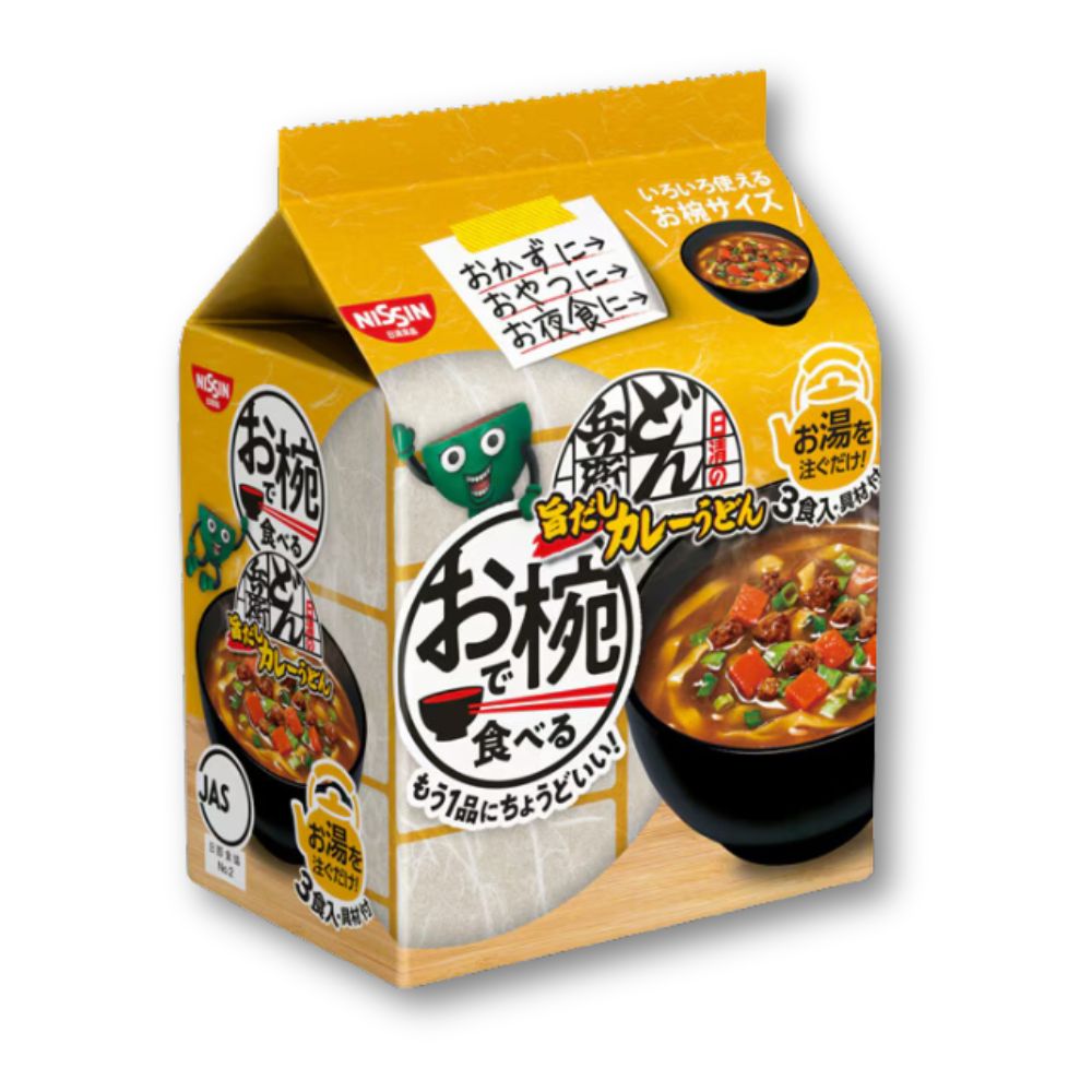 Nissin Donbei Umami Dashi Curry Udon - x 3 Meal Pack