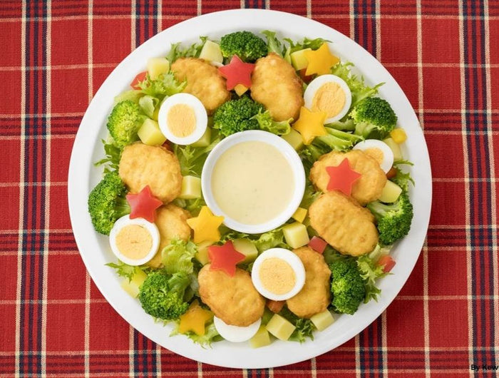 <h1>Chicken Nugget and Broccoli Wreath Salad</h1>