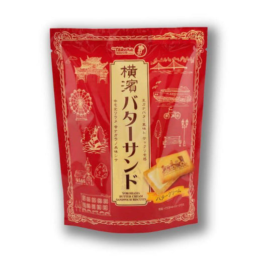 Takana Biscuit - Yokohama Butter Sandwich Biscuits - Konbini Stop