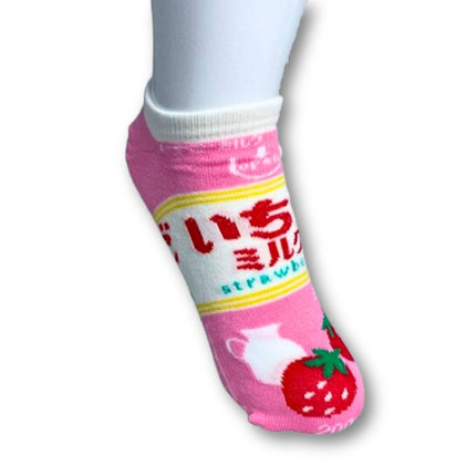 Calcetines de leche de fresa