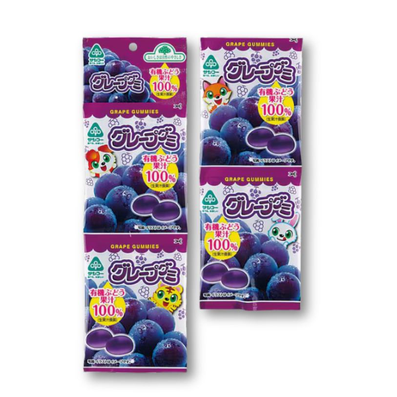 Sanko Grape Gummy - 4 Packs