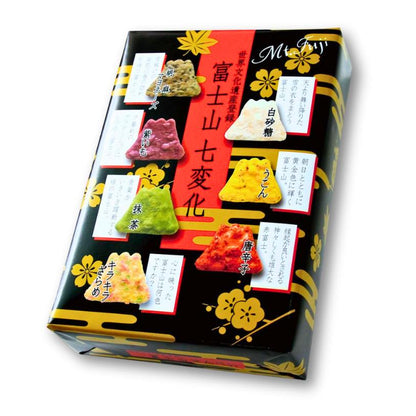 Rice Cracker Lab Mt. Fuji Shichigen Rice Crackers (Box 30 Pieces)