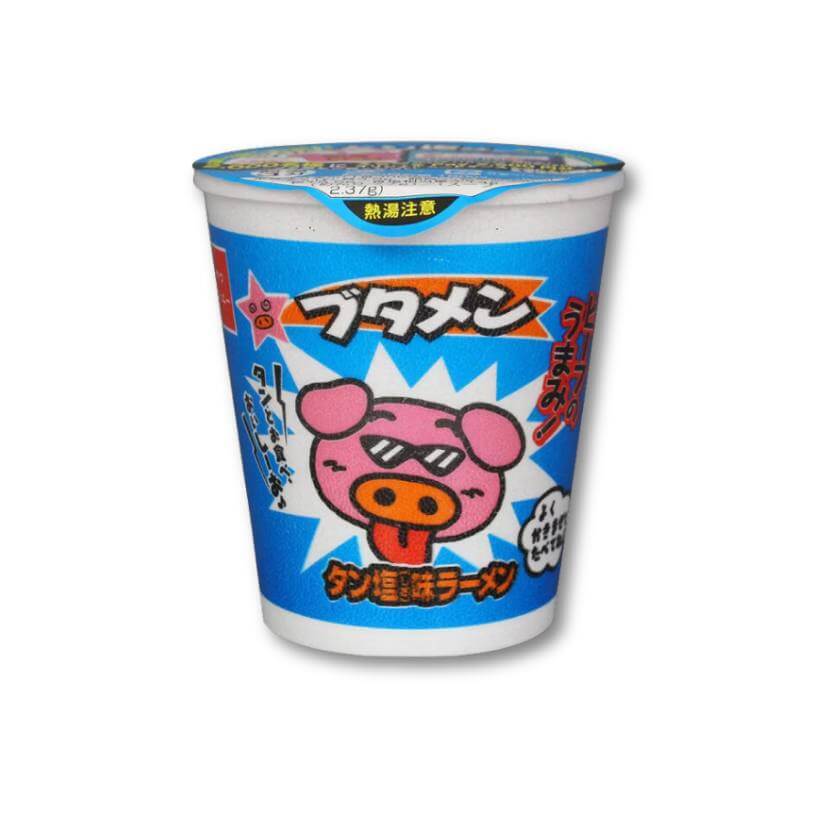 Oyatsu Butamen Instant Ramen Noodles - Beef Tongue Salt - Konbini Stop