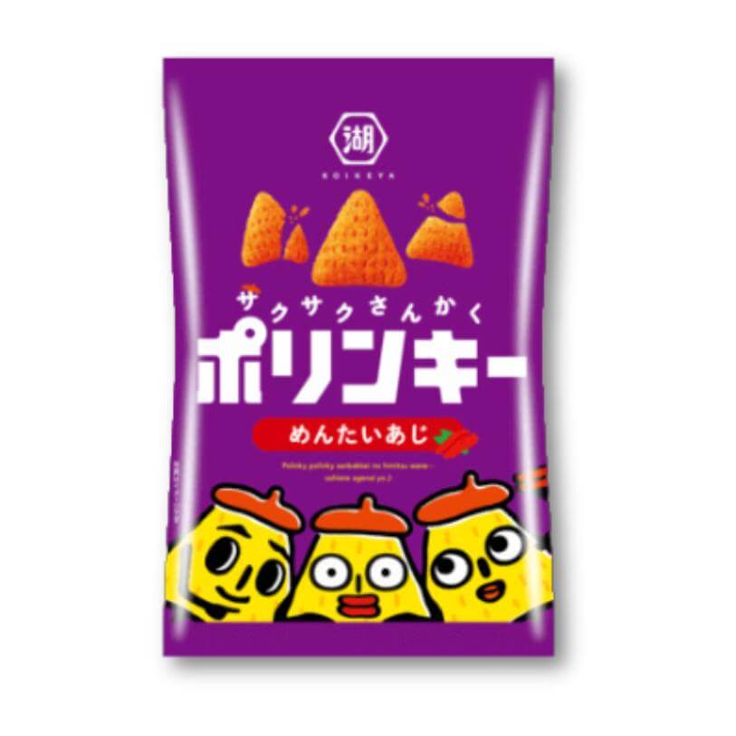 Koikeya Polinky Corn Puffs Mentai - Konbini Stop