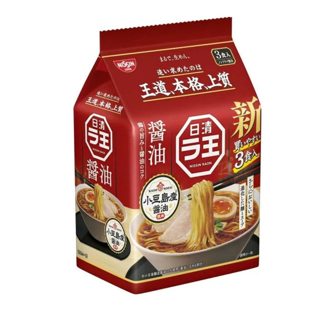 Nissin - Salsa de soja Raoh - Paquete de 3