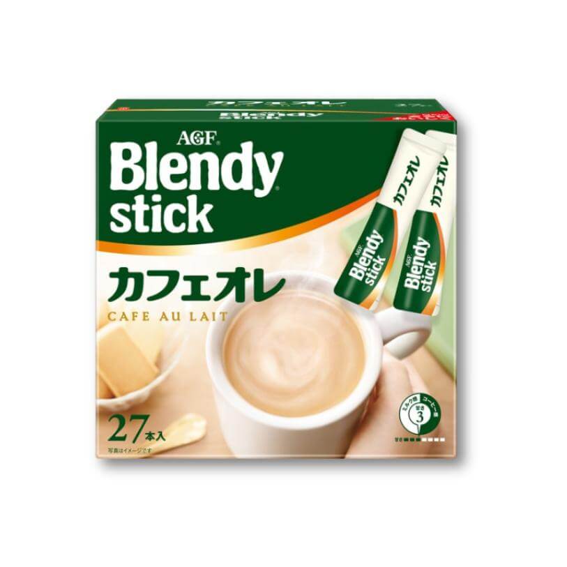 AGF Blendy Stick Cafe au Lait (Instant coffee) 27 Pieces - Konbini Stop