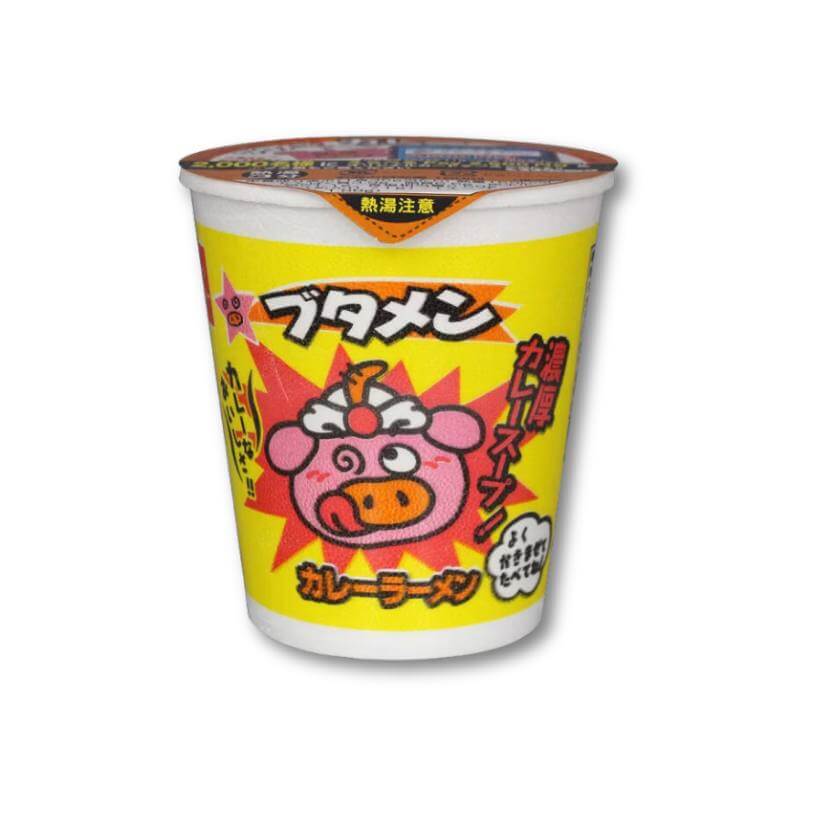 Oyatsu Butamen Instant Ramen Noodles - Curry - Konbini Stop