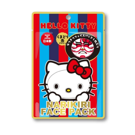 Hello Kitty Narikiri Face Pack - Kumadori Red