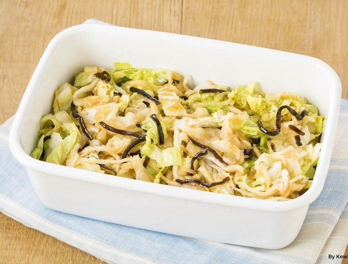 <h1>Napa Cabbage and Kiriboshi Daikon Salad with Sesame Garlic Dressing</h1>