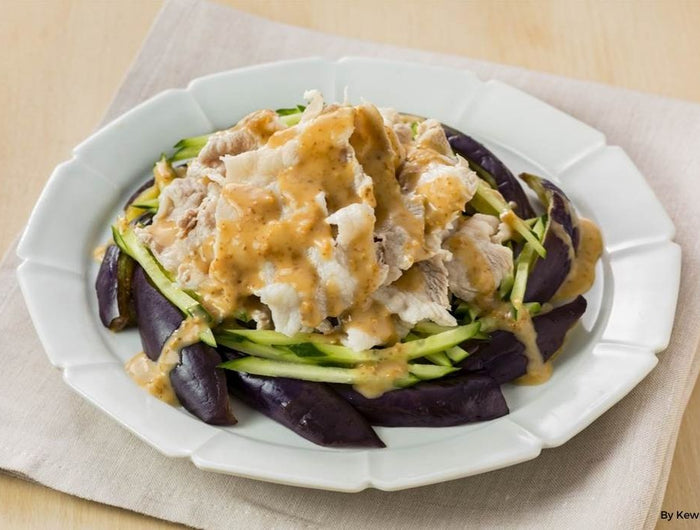 <h1>Eggplant, Cucumber, and Pork Shabu Salad</h1>