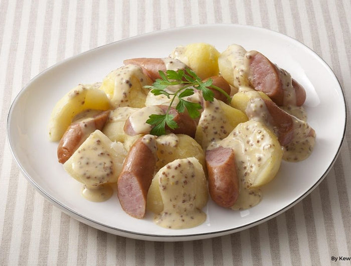 <h1>Potato and Sausage German Salad with Kewpie White French Dressing</h1>