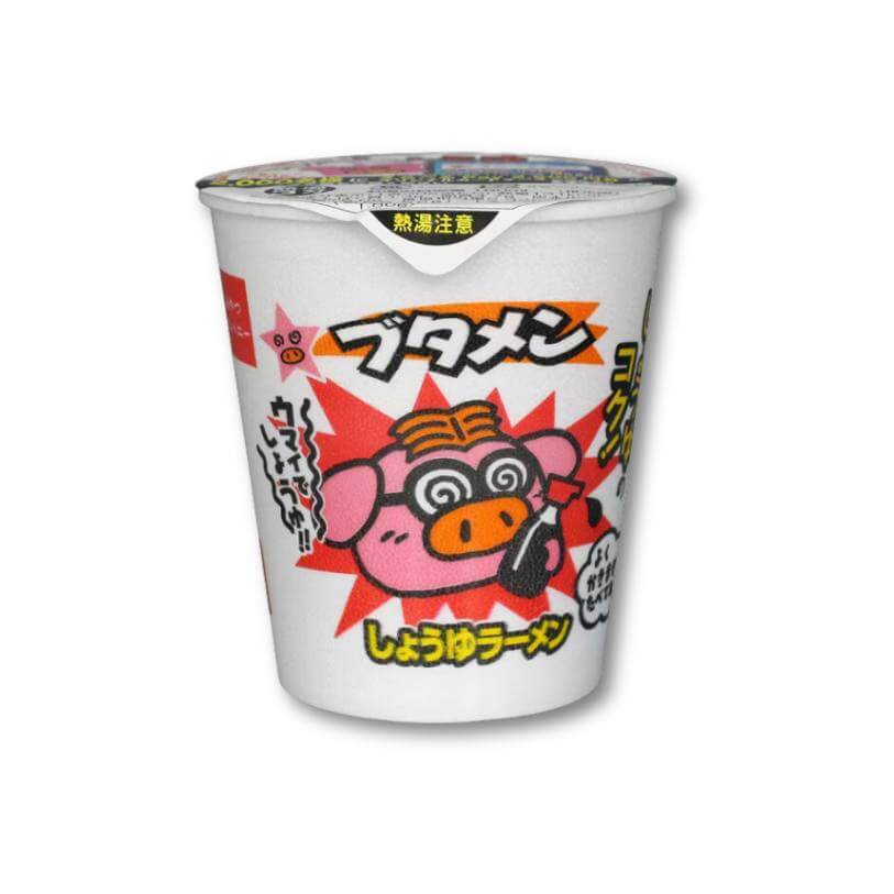 Oyatsu Butamen Instant Ramen Noodles - Soy Sauce - Konbini Stop