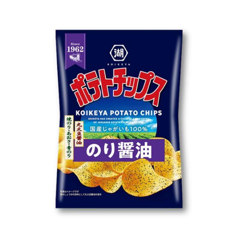 Koikeya Potato Chips - Nori Soy Sauce - Konbini Stop