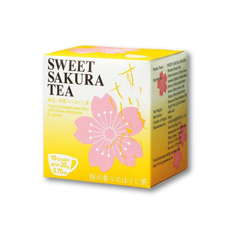 Süßer Sakura-Tee - Hojicha