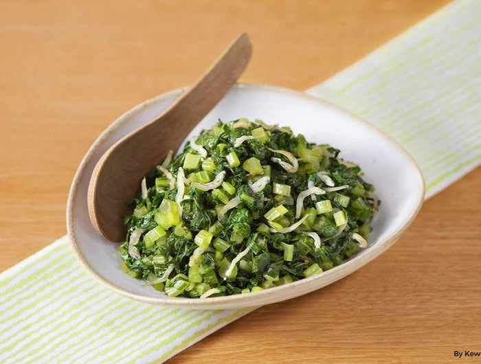 <h1>Stir-Fried Turnip Greens and Chirimen Jako Furikake</h1>