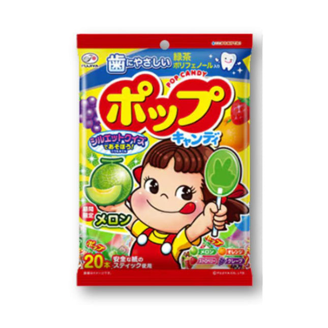 Paquete de dulces de piruleta de frutas Fujiya Peko Chan