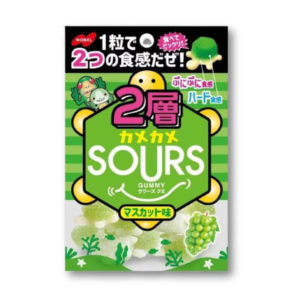 Nobel Kamekame Sours Gummies - Muscat - Konbini Stop