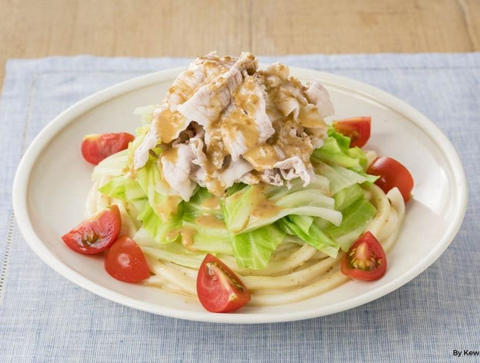 <h1>Pork and Cabbage Salad Udon with Sesame Dressing</h1>