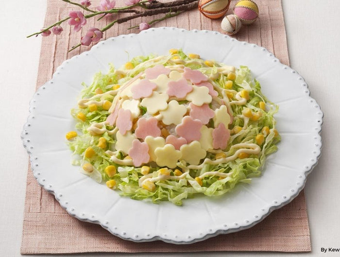<h1>Flower-Shaped Hinamatsuri Salad Rice with Kewpie Separated French Dressing</h1>
