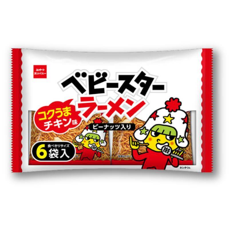 Baby Star Chicken Flavor - 6 Pack - Konbini Stop