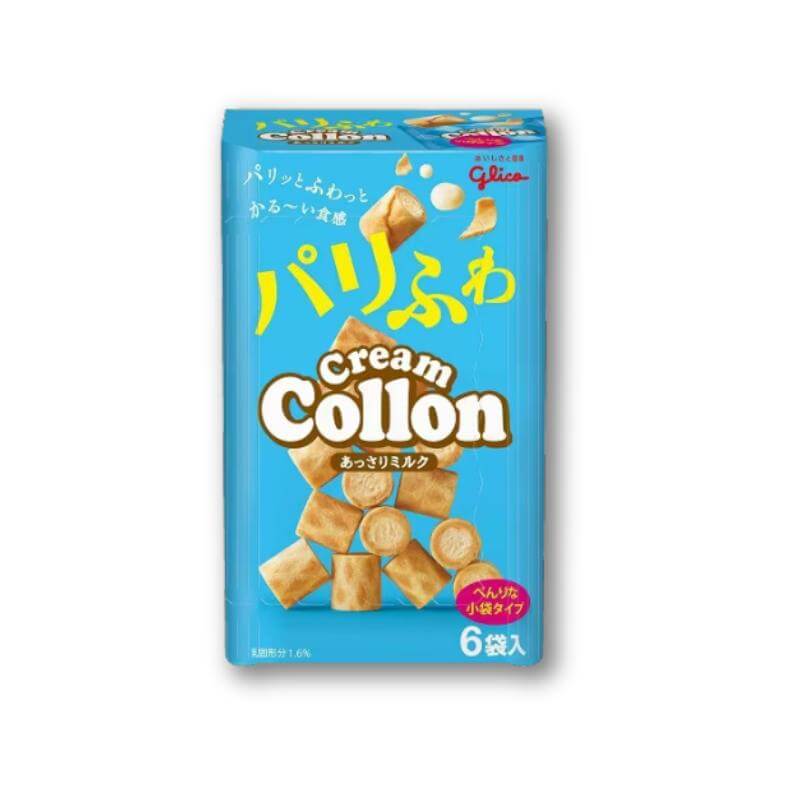 Glico Cream Collon Biscuit Roll Party Box -Fragrant Milk - Konbini Stop