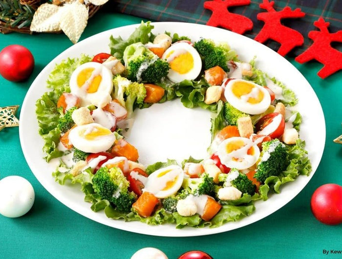 <h1>Broccoli and Boiled Egg Wreath Salad</h1>