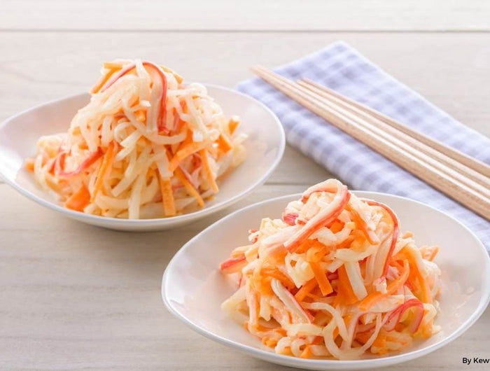 <h1>Daikon, Carrot, and Crab Stick Salad</h1>