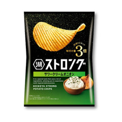 Koikeya STRONG Potato Chips - Sour Cream With Onion