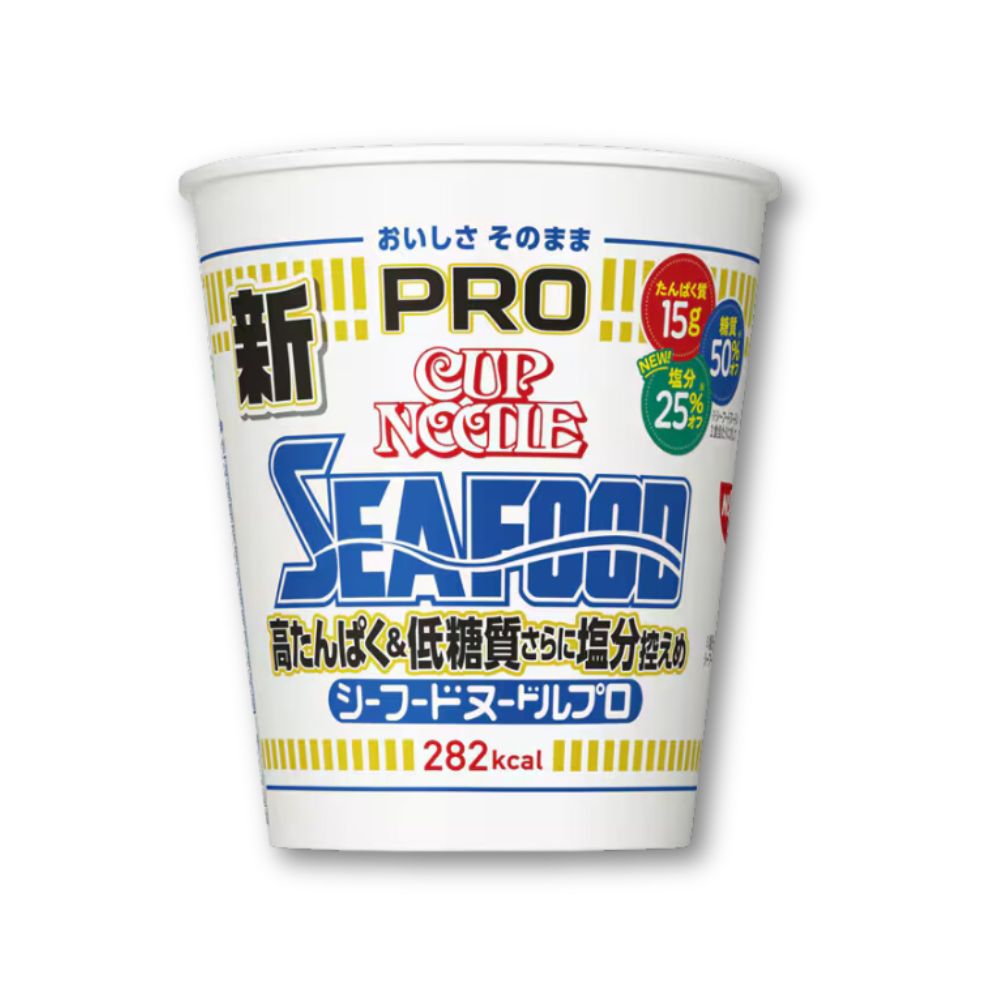 Nissin Cup Noodles PRO - Seafood  Low Salt, High Protein & Low Carbohydrate