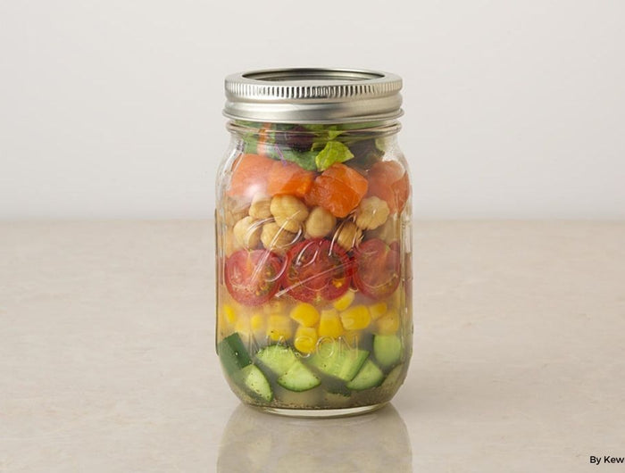 <h1>Colorful Vegetable and Salmon Jar Salad with Kewpie Italian Dressing</h1>