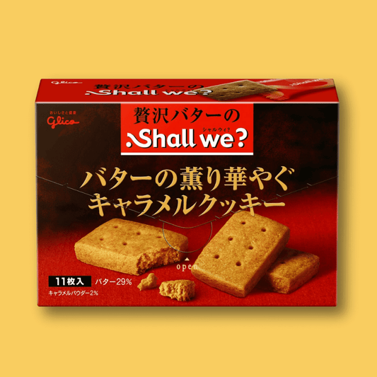 Glico Shall We? - Caramel Butter Cookies - konbinistop