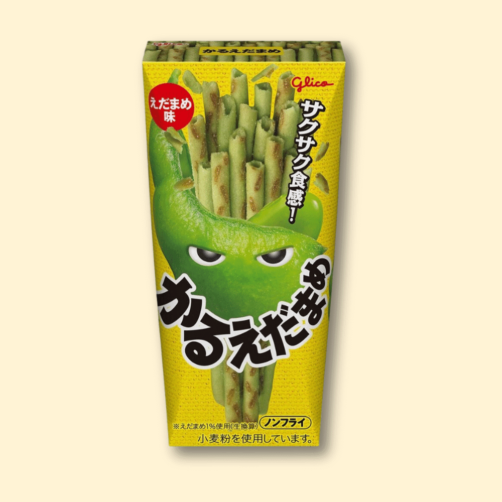 Glico Karuedamame Stick Snacks - Green Soybean