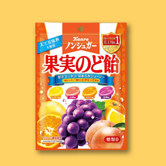 Kanro Sugar-Free Fruit Throat Candy