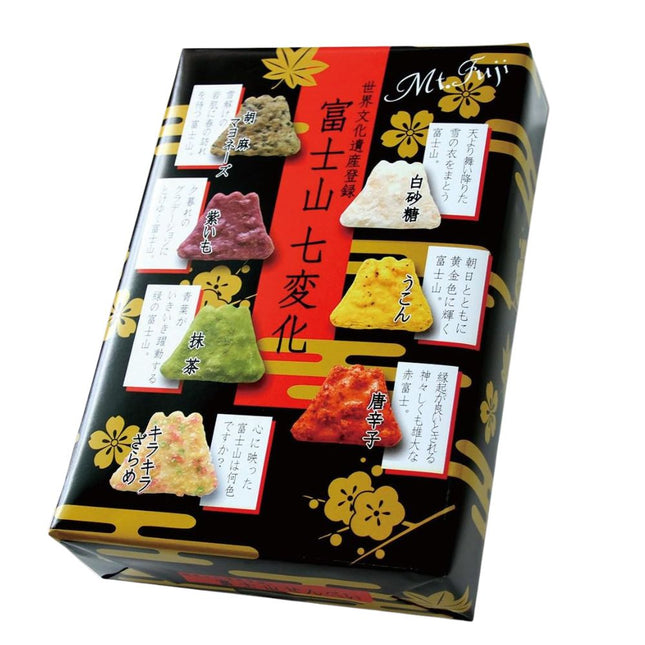 Rice Cracker Lab Mt. Fuji Shichigen Rice Crackers (Box 30 Pieces)