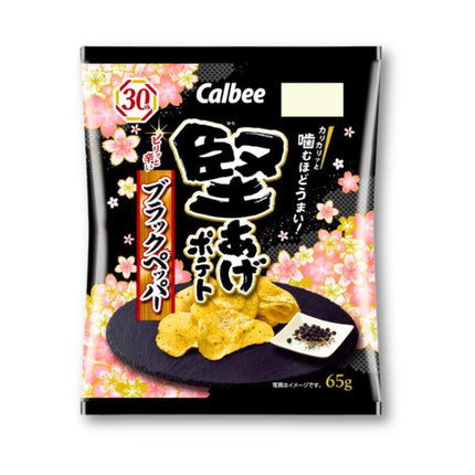 Papas fritas Calbee con pimienta negra