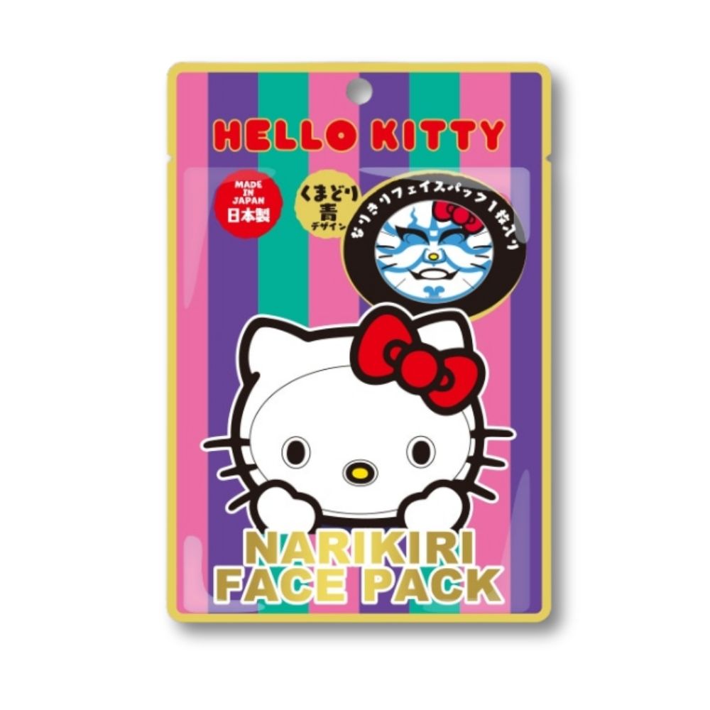 Hello Kitty Narikiri Face Pack - Kumadori Blue