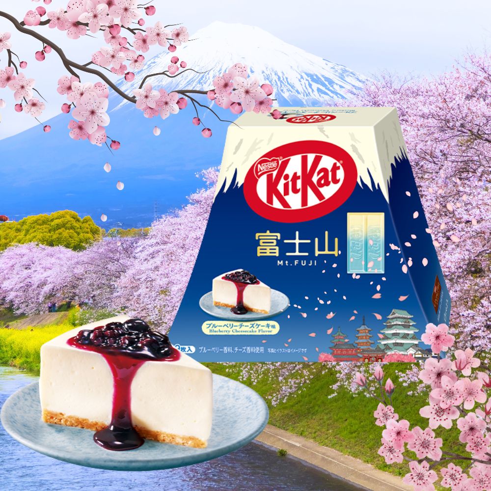 Japan KitKat Blueberry Cheesecake Mt. Fuji Pack - Japanese Snacks