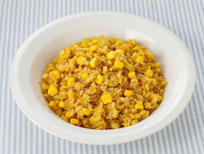 <h1>Easy Curry Corn Pilaf-Style Rice with Kewpie Spread</h1>