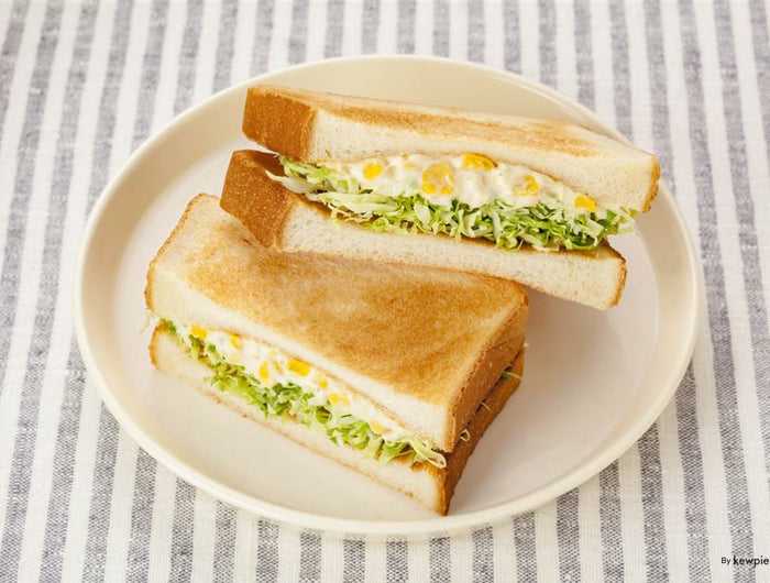 <h1>Corn Mayo & Shredded Cabbage Toast Sandwich</h1>