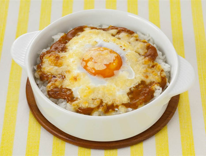 <h1>Baked Curry Rice with Egg & Cheese (Kewpie Spread)</h1>