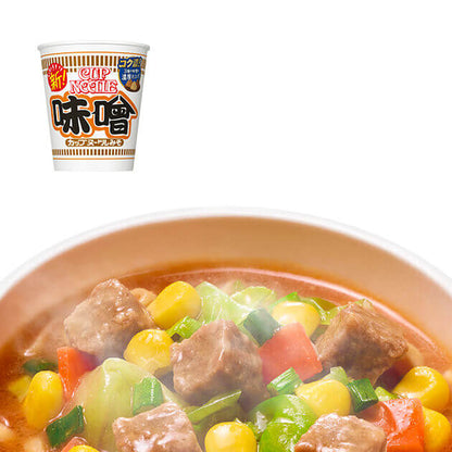 Nissin - Rich Flavor! Intense Finish with Three Kinds of Miso! - Konbini Stop