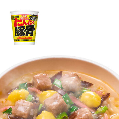 Nissin - The New Standard of Cup Noodles! Garlic Pork Bone - Konbini Stop